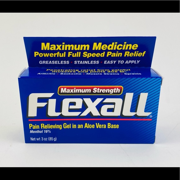 Skincare Flexall Maximum Strength Pain Relieving Gel In An Aloe Vera